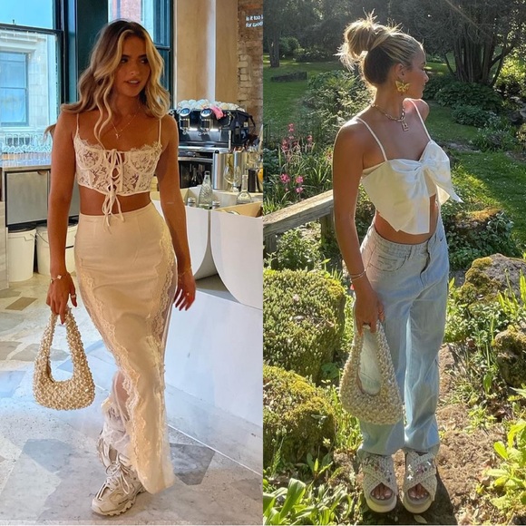 RARE Zara Pearl Shoulder Bag - Picture 6 of 17